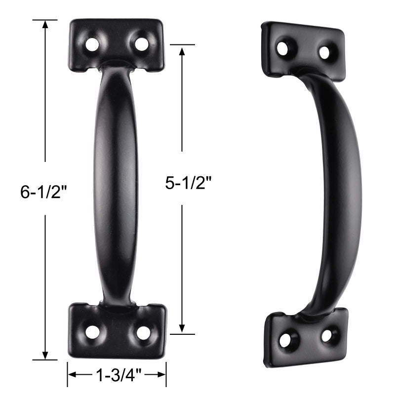 SANKINS Heavy Duty Gate Hardware Kit,with Self Locking Gate Latch,2 PCS 6inch T-Hinges,1 PC 6.5inch Gate Handle - Image 4